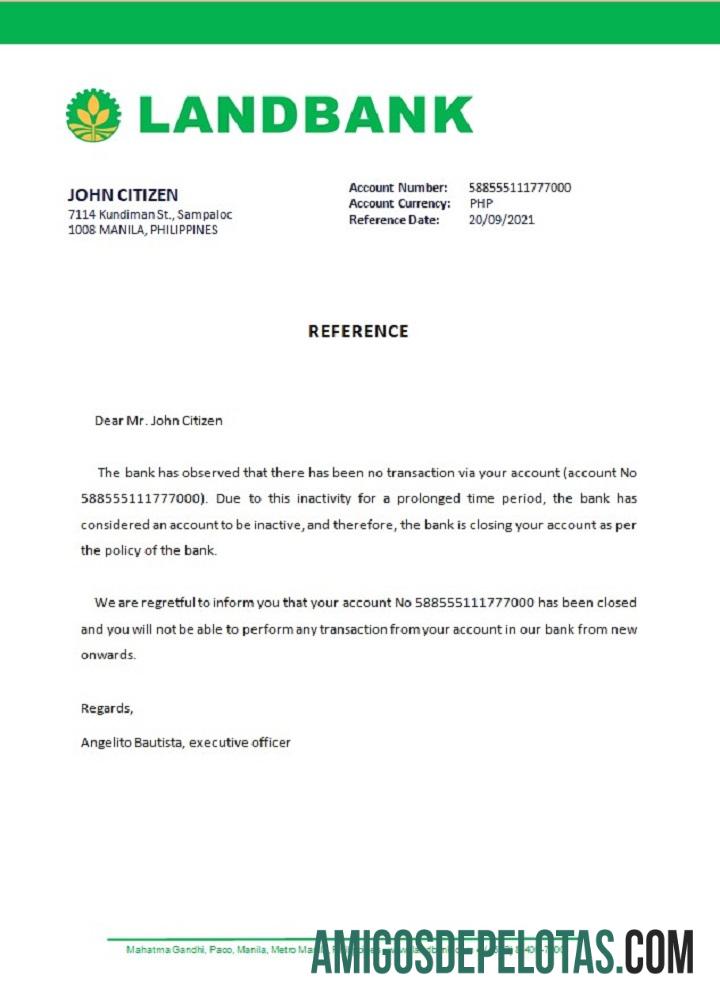 Referência de fechamento do banco de terrenos das Filipinas amostra